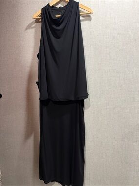 Banana Republic Black Jersey Sleeveless Cowl Neck Top Size XXL